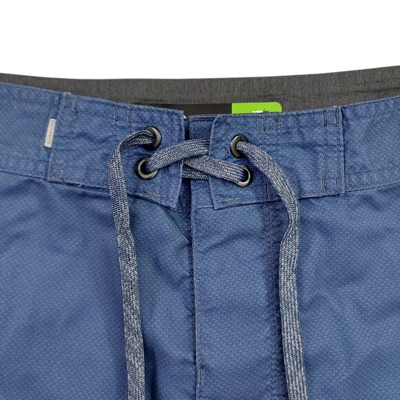 Quiksilver Boardshorts Mens 36 Blue Tropical Print Lightweight Summer Beach Pool - Picture 3 of 12